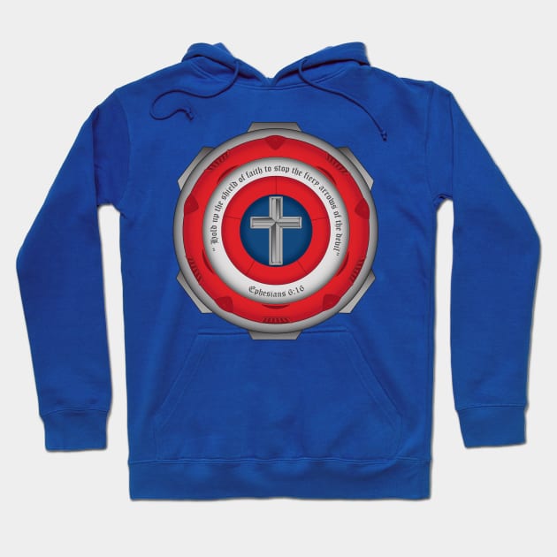 Captain Shield of Faith Hoodie by krisk9k